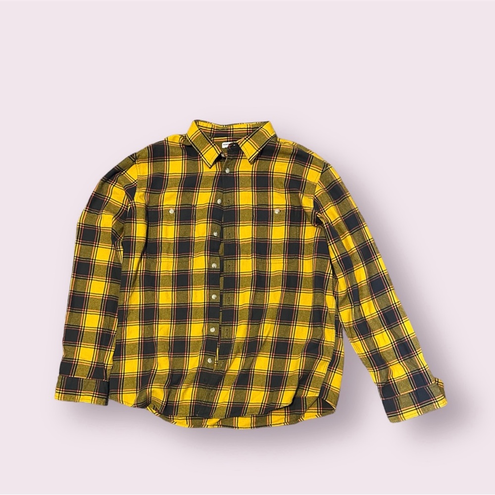 2XL Yellow Check Flannel